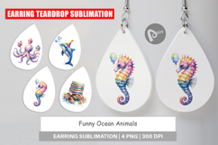 Funny Ocean Animals Earring Product Image 1