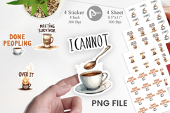 Office Coffee Humor Sarcastic Sticker Product Image 1