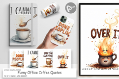 Office Coffee Humor Digital Paper Product Image 1