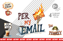 Office Coffee Humor Sarcastic Clipart Product Image 1