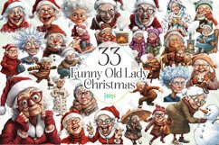 Funny Old Lady Christmas Sublimation Product Image 1