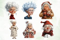 Funny Old Lady Christmas Sublimation Product Image 6