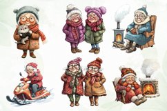 Funny Old Lady Christmas Sublimation Product Image 5