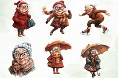 Funny Old Lady Christmas Sublimation Product Image 3