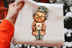 Funny Old Lady Valentine Sublimation Product Image 2