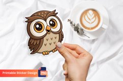 Funny Owl Sticker, Funny Animal Sticker, Owl lover Sticker Product Image 1