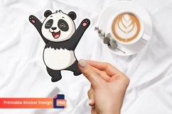Funny Panda Sticker, Adorable Panda Sticker, Animal Sticker Product Image 1