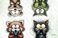 Funny Panic Animals Clipart Product Image 1