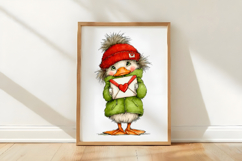 Funny Panic Goose Valentine Clipart Product Image 3