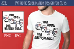 Funny Patriotic 4th of July Sublimation for Men, USA PNG Product Image 1