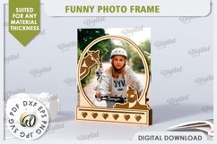 Funny Photo Frame Laser Cut. 3D Photo Frame SVG Product Image 1