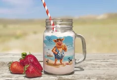 Funny Summer Sublimation | Funny Pig on the Beach PNG Product Image 4