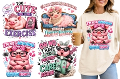 Funny Pig with Sarcastic Quotes, Funny Farm Animal Meme Product Image 1