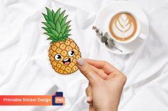 Funny Pineapple Sticker, Tropical Fruit Sticker Product Image 1