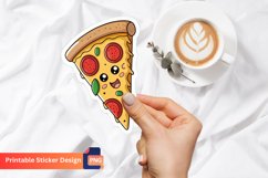 Funny Pizza Sticker, Pizza Lover Gifts, Funny Food Sticker Product Image 1