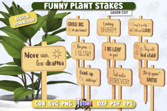 Funny Plant Stakes Laser Cut | Garden Decor | Lawn Stake|CNC Product Image 1