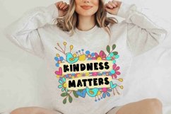 Kindness Matters Floral PNG, Hand Drawn Sublimation Design Product Image 2