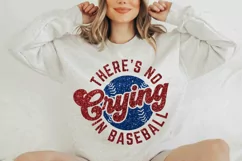 Theres No Crying in Baseball PNG, Faux Glitter Baseball png Product Image 3