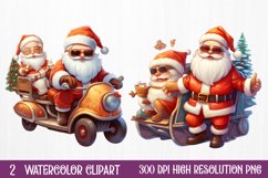 Funny Snowman Sublimation Clipart, watercolor Clipart Product Image 1