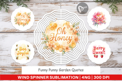 Funny Punny Garden Wind Spinner Product Image 1