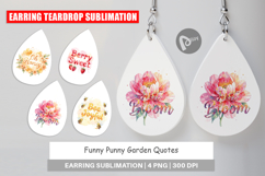 Funny Punny Garden Quotes Earring Product Image 1