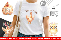 Quirky Chicken Quotes Sublimation Product Image 1