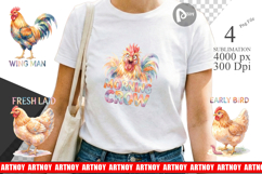 Quirky Chicken Quotes Sublimation Product Image 1