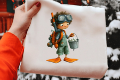 Funny Quirky Easter Boys Clipart Product Image 2