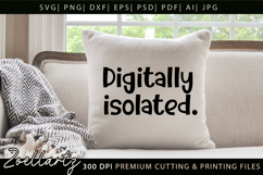 Digitally Isolated Funny Quote SVG Funny T-shirt Mug Design Product Image 5