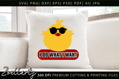 Funny Chick SVG Cut Files Funny Quote SVG Kids Teen T-shirt Product Image 5