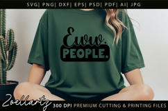 Funny Quote SVG UGH Funny Sarcastic T-shirt Mug Design Product Image 3