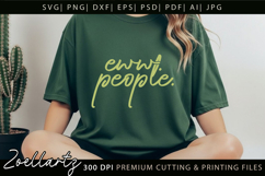 Funny Quote SVG UGH Funny Sarcastic T-shirt Mug Design Product Image 2