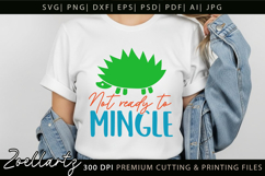 Not Ready To Mingle Funny Quote SVG Funny Sarcastic T-shirt Product Image 4
