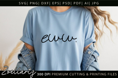 Funny Quote SVG UGH Funny Sarcastic T-shirt Mug Design Product Image 2