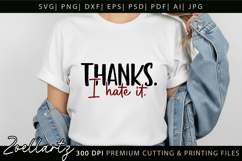 Funny Quote SVG UGH Funny Sarcastic T-shirt Mug Design Product Image 2