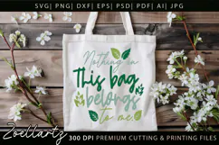 Funny Quote SVG Cut Files Funny Shopping Tote Bag Design Product Image 1