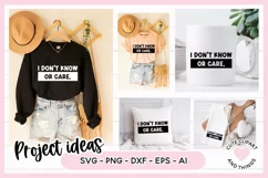 funny quote svg i dont know or care svg feeling kinda idgafish today svg