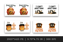 Funny Quote mug wrap printable sublimation design Product Image 2