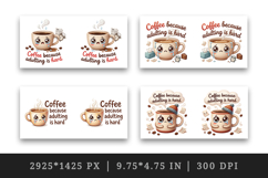 Funny Quote mug wrap printable sublimation design Product Image 2