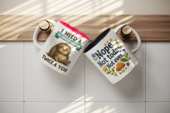 Funny Quote mug wrap printable sublimation design Product Image 3