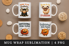 Funny Quote mug wrap printable sublimation design Product Image 1