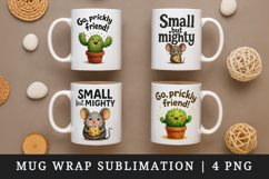 Funny Quote mug wrap printable sublimation design Product Image 1
