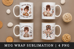 Funny Quote mug wrap printable sublimation design Product Image 1