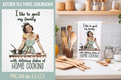 Funny Quotes Kitchen Towel Sublimation Design PNG Product Image 1