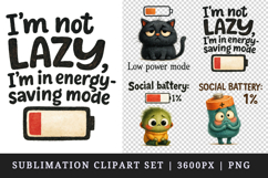 Funny Quotes clipart printable sublimation design png Product Image 1