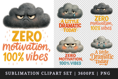 Funny Quotes clipart printable sublimation design png Product Image 1