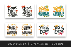 Funny Quotes mug wrap printable sublimation design Product Image 2