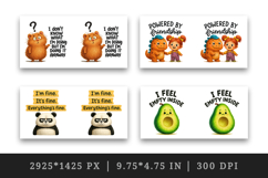 Funny Quotes mug wrap printable sublimation design Product Image 2