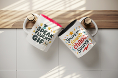 Funny Quotes mug wrap printable sublimation design Product Image 3