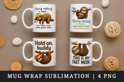 Funny Quotes mug wrap printable sublimation design Product Image 1